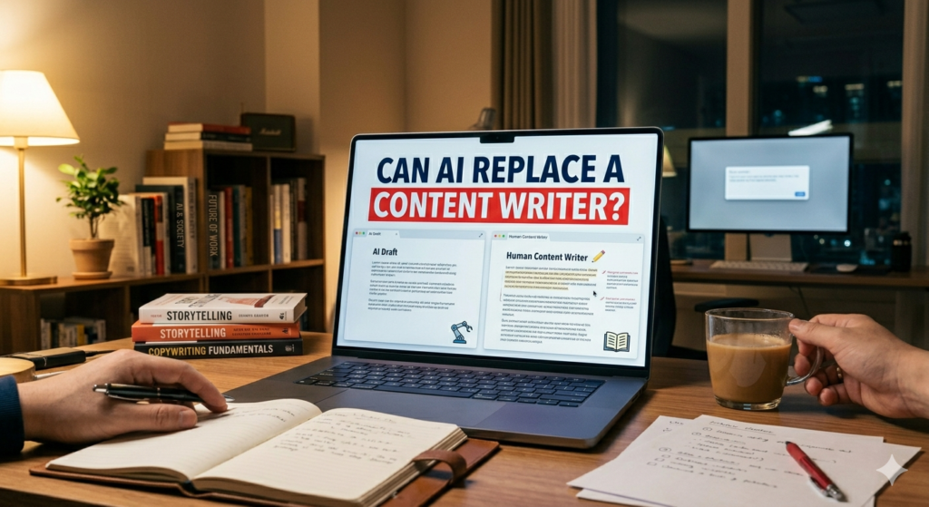 can AI replace a content writer 2 week test results