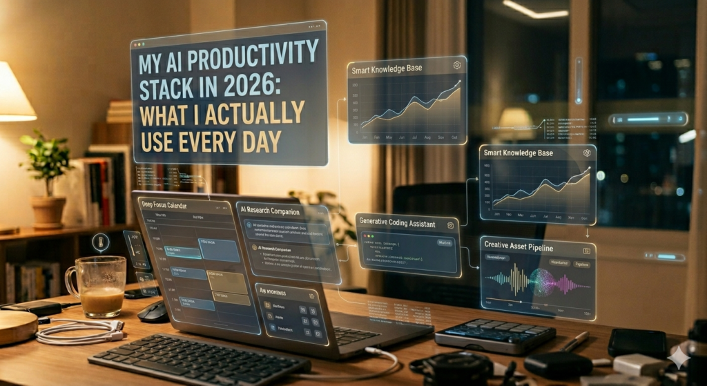 my AI productivity stack in 2026 what I actually use every day